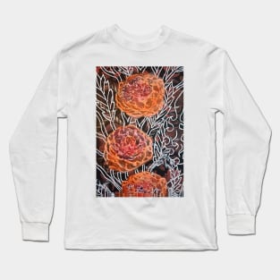 Trellis Poppies Long Sleeve T-Shirt